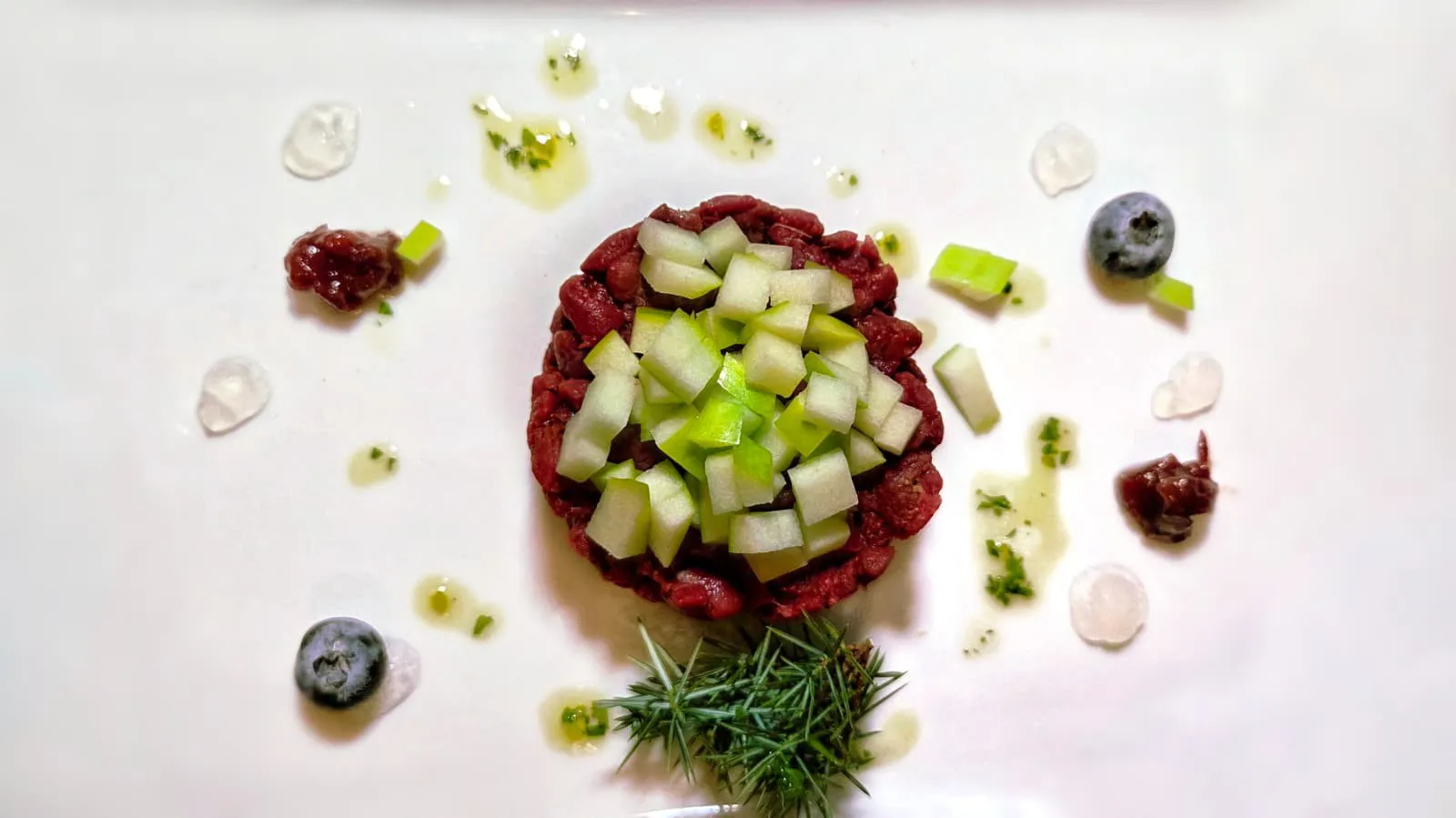 Un piatto del Ristorante La Doga Gourmet a Fiera di Primiero